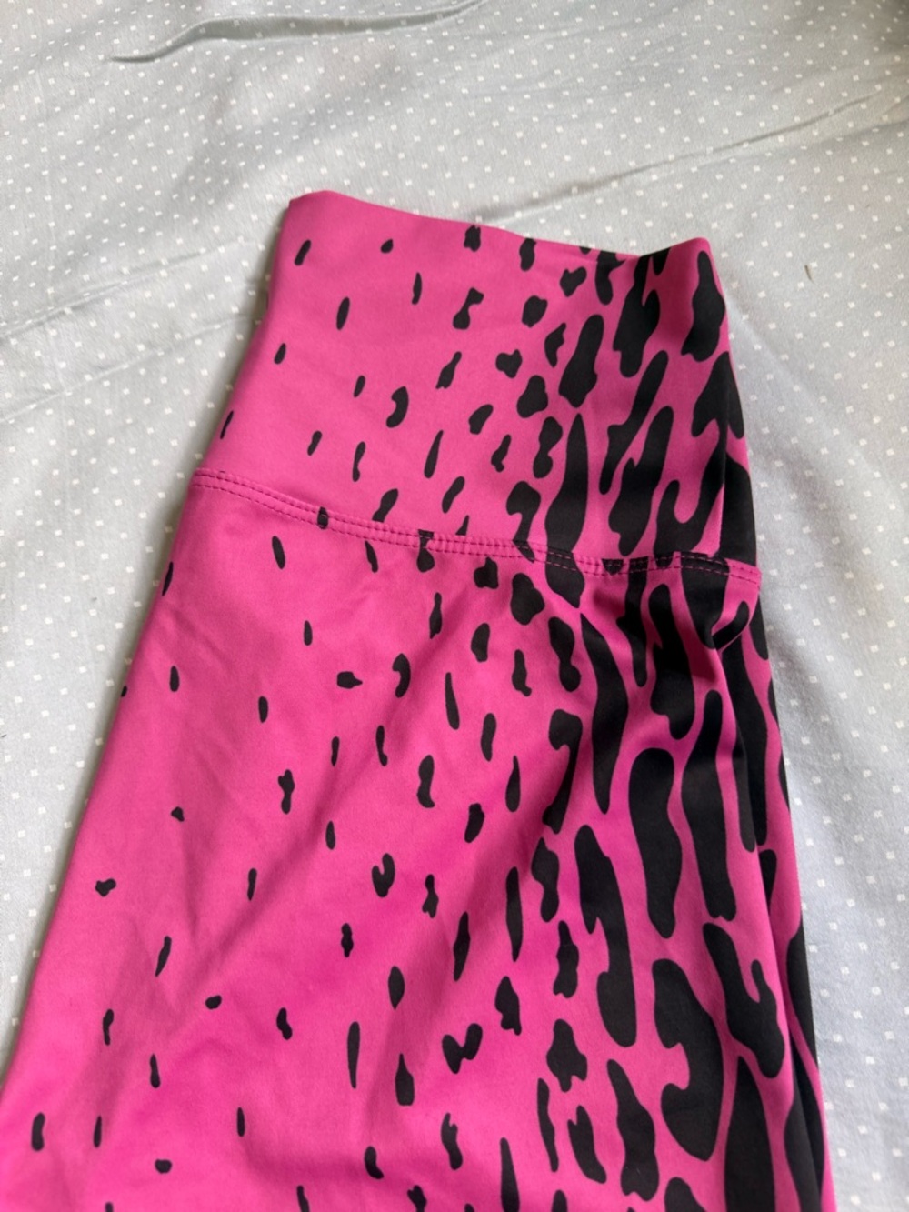 Beach Riot Hot Pink Animal Print Leggings Large - Picture 2 of 5